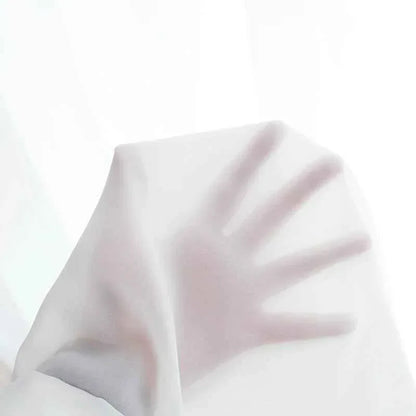 White Tulle Sheer Curtains - Modern Solid Voile Drapes for Living Room & Kitchen - Shello's Creative Boutique