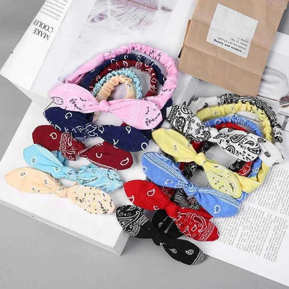 Vintage Suede Headbands for Women - Soft Solid Print Cross Knot Elastic Hairbands - Shello's Creative Boutique