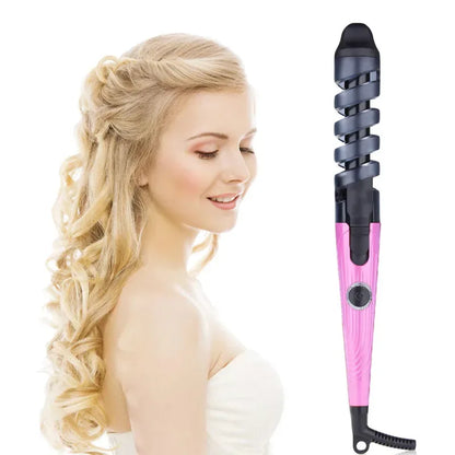 Magic Pro Electric Curl Ceramic Spiral Hair Curling Iron Wand Salon Hair Styling Tools Hair Wand Curler Iron - Shello's Creative Boutique