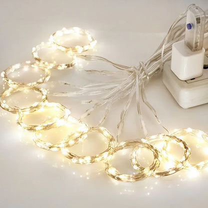 3M LED Curtain Lamp USB String Lights Remote Fairy Light Garland Christmas Decoration - Shello's Creative Boutique