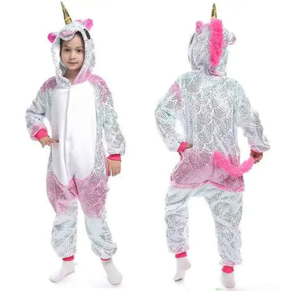Unicorn Onesie Pajamas - Magical Animal Cartoon Sleepwear (Kids) - Shello's Creative Boutique