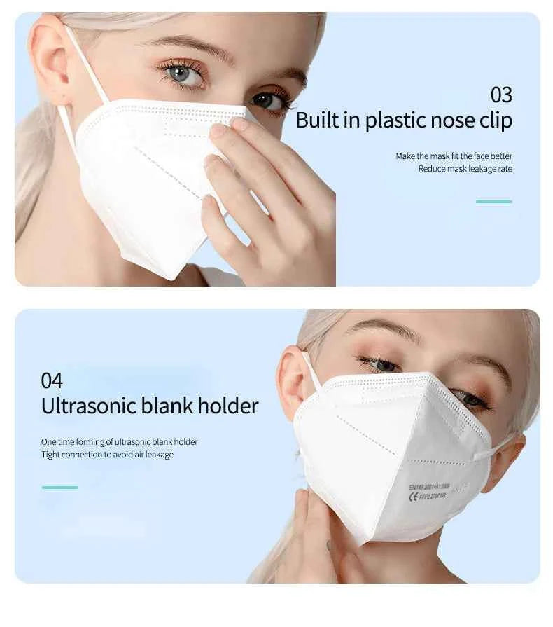 10-200Pcs KN95 CE FFP2 face Masks Approved 5 Layers Filter Protective Health Care Mouth Mask FFP2  Reuseable Mouth KN95 ffp2Mask