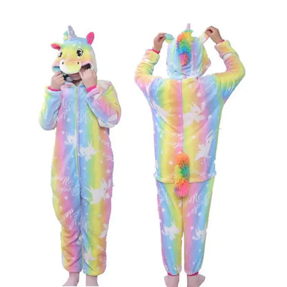 Unicorn Onesie Pajamas - Magical Animal Cartoon Sleepwear (Kids) - Shello's Creative Boutique