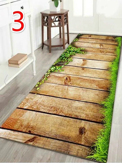 Printed Wood Pattern Floor Rug Welcome Mat - Shello's Creative Boutique