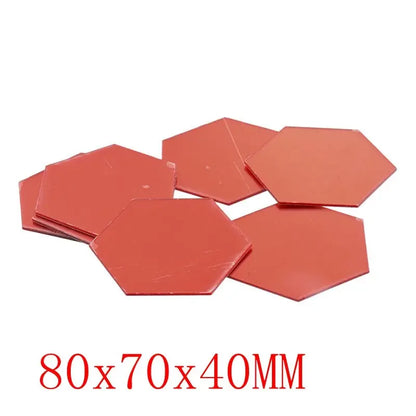 3D Hexagon Acrylic Mirror Wall Stickers – Modern Elegance for Your Space - Shello's Creative Boutique