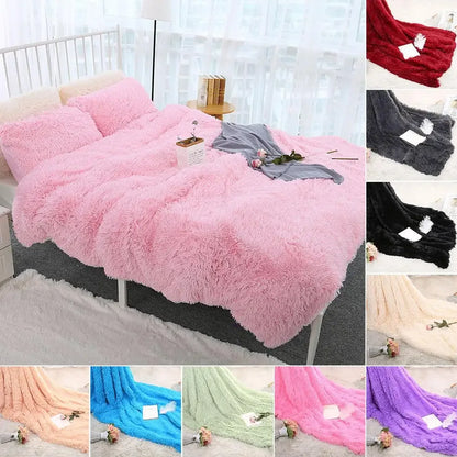 80x120cm 1pc Soft Warm Fluffy Shaggy Bed Sofa Bedspread Children SafetyBedding Sheet Throw Home Decoration Comfortable Blanket - Shello's Creative Boutique