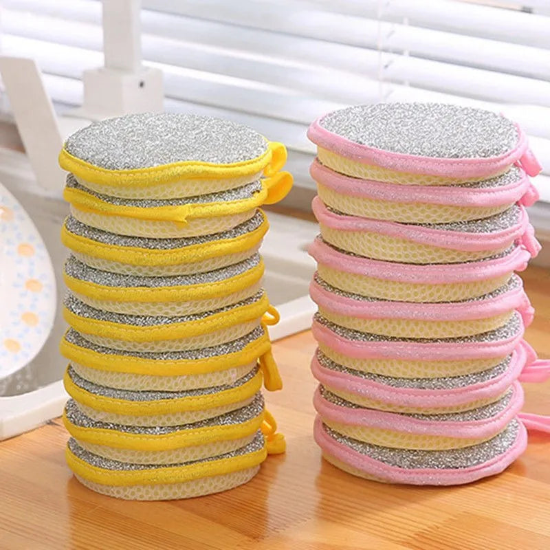Double-Sided Dishwashing Sponges - Eco-Friendly Kitchen Cleaning