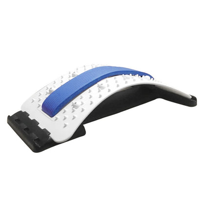 Lumbar Traction Stretching Device Posture Corrector Waist Support Spine Pain Relief Back Massage Stretcher, White Purple, Black Green, Black Blue, Black Purple, Black Red, Red White, White Green, White Blue