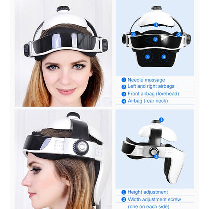Electronic Air Pressure Head Massager, Relaxed Music Helmet Massager, US Plug, HC06285, HC06285EU, HC06285UK - Shello's Creative Boutique