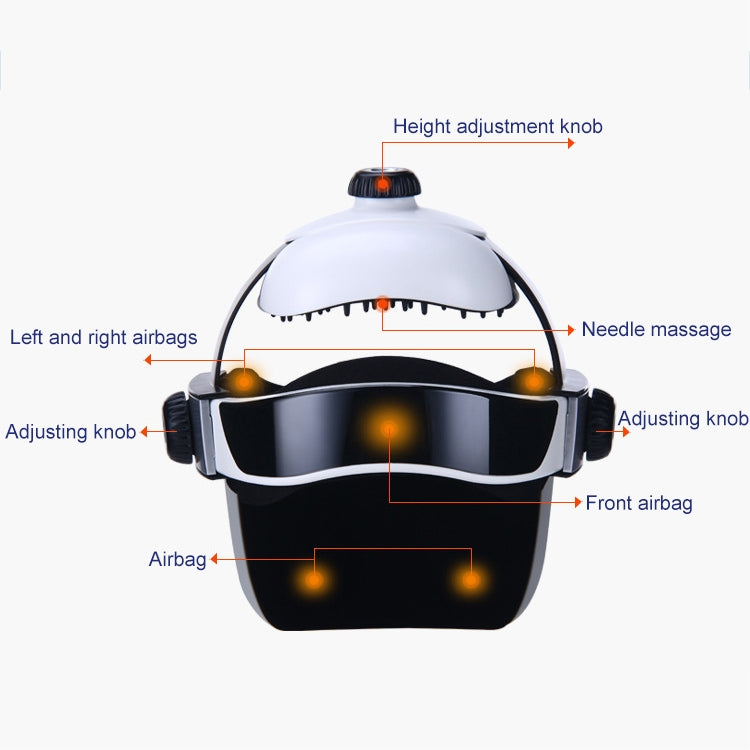 Electronic Air Pressure Head Massager, Relaxed Music Helmet Massager, US Plug, HC06285, HC06285EU, HC06285UK - Shello's Creative Boutique