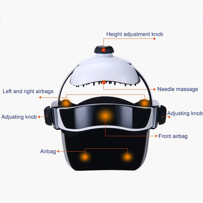Electronic Air Pressure Head Massager, Relaxed Music Helmet Massager, US Plug, HC06285, HC06285EU, HC06285UK - Shello's Creative Boutique