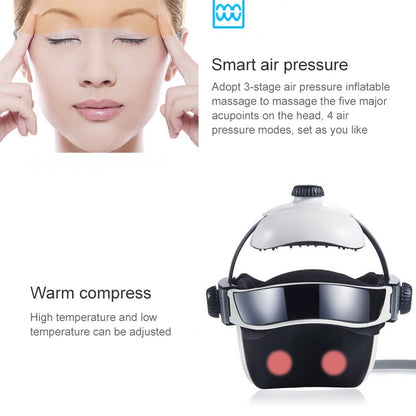Electronic Air Pressure Head Massager, Relaxed Music Helmet Massager, US Plug, HC06285, HC06285EU, HC06285UK - Shello's Creative Boutique
