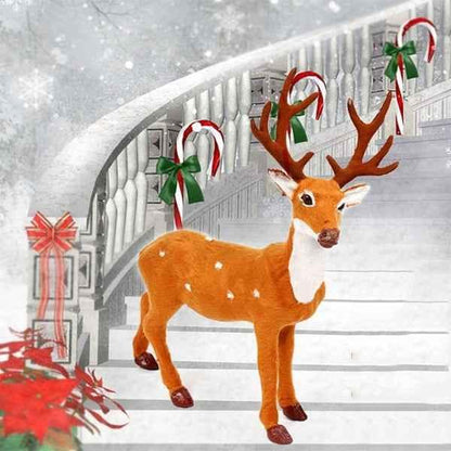 Christmas Simulation Deer Christmas Decoration, Size: 21*15.5*5.5cm - Shello's Creative Boutique