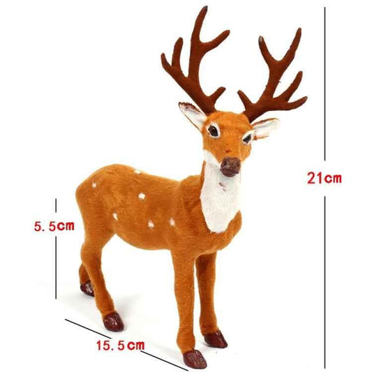 Christmas Simulation Deer Christmas Decoration, Size: 21*15.5*5.5cm - Shello's Creative Boutique