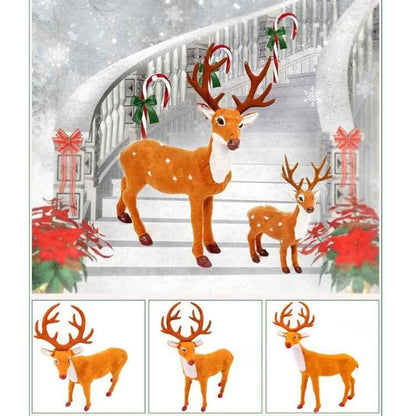 Christmas Simulation Deer Christmas Decoration, Size: 21*15.5*5.5cm - Shello's Creative Boutique
