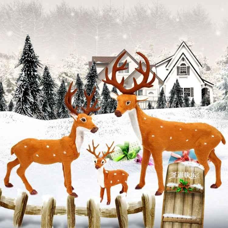 Christmas Simulation Deer Christmas Decoration, Size: 21*15.5*5.5cm - Shello's Creative Boutique