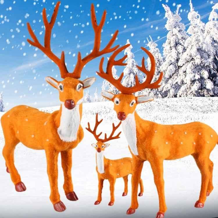 Christmas Simulation Deer Christmas Decoration, Size: 21*15.5*5.5cm - Shello's Creative Boutique