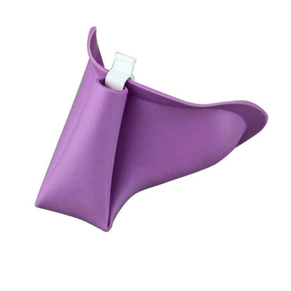Portable Female Women Urinal Urination Toilet Silicone Urine Pee Device Funnel Camping Travel, Random Color Delivery