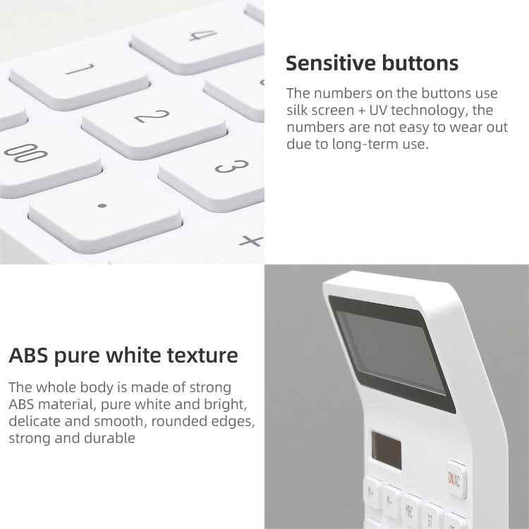 Original Xiaomi Youpin LEMO Rice Calculator 12-bit LED Display ABS Material 6 Degree Angle