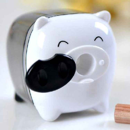 Deli Mini Pig Manual Pencil Sharpeners Kids Friendly at Home Office School, Random Color Delivery