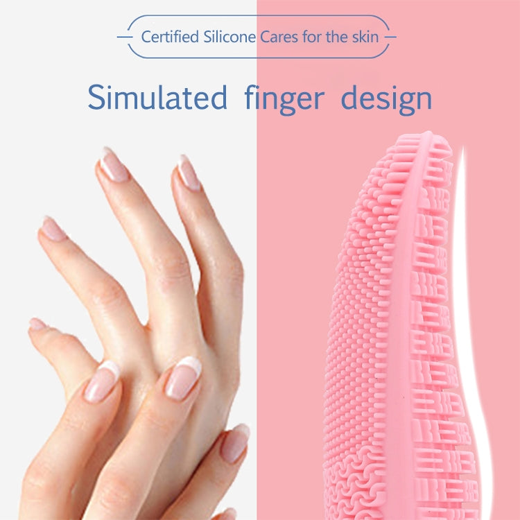 CNaier AE-618 Battery-powered Silicone Acoustic Wave Face Skin Care Electric Facial Cleanser, AE-618(Pink), AE-618(Green), AE-618(Blue), AE-618(Orange)