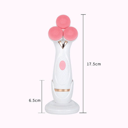 CNaier AE-878 USB Charging Silicone Face Skin Care Electric Facial Cleanser, AE-878(Pink), AE-878(Blue) SUNSKY