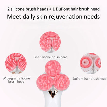 CNaier AE-878 USB Charging Silicone Face Skin Care Electric Facial Cleanser, AE-878(Pink), AE-878(Blue) SUNSKY