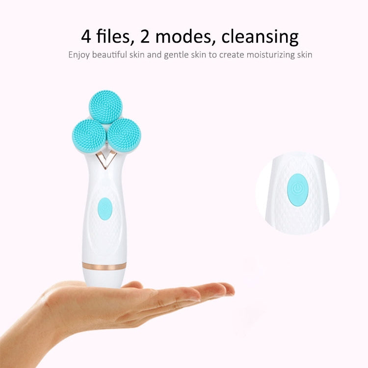 CNaier AE-878 USB Charging Silicone Face Skin Care Electric Facial Cleanser, AE-878(Pink), AE-878(Blue) SUNSKY