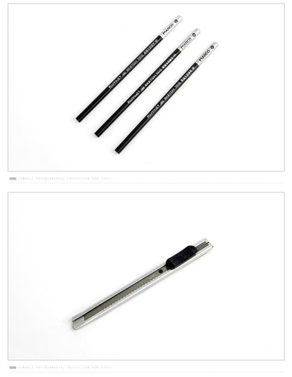 Beginner Sketching Tools (18 PCS Sketching Pencils + Charcoal Pencil + Erasers + Pen Curtain + Art Knife) Sketching Set, Sketching Set - Shello's Creative Boutique