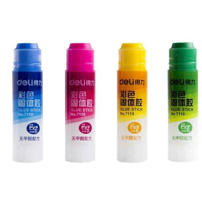 2 PCS School Supplies Solid Glue High Viscosity Color Without Formaldehyde Solid Glue, Random Color Delivery