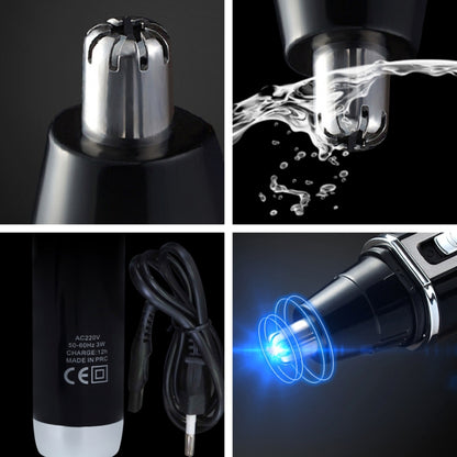 SPORTSMAN Four-in-one Rechargeable Ear Nose Trimmer Electric Shaver Beard Face Eyebrows Hair Trimmer For Men, EU Plug(Black, 220V), EU Plug - Shello's Creative Boutique