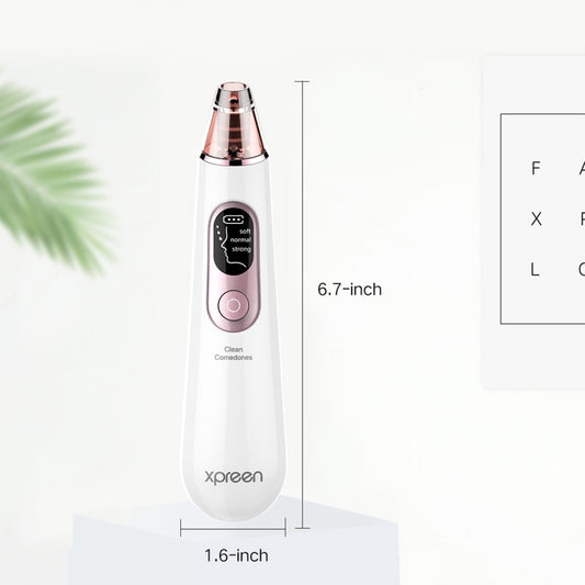 Xpreen Rechargeable Pore Cleanser Home Facial Beauty Device with LED Screen & 4 Probes, XPRE111 - Shello's Creative Boutique