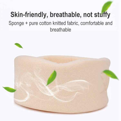 003 Household Sponge Collar Men And Women Breathable Adjustable Neck Brace, Size: L - Shello's Creative Boutique
