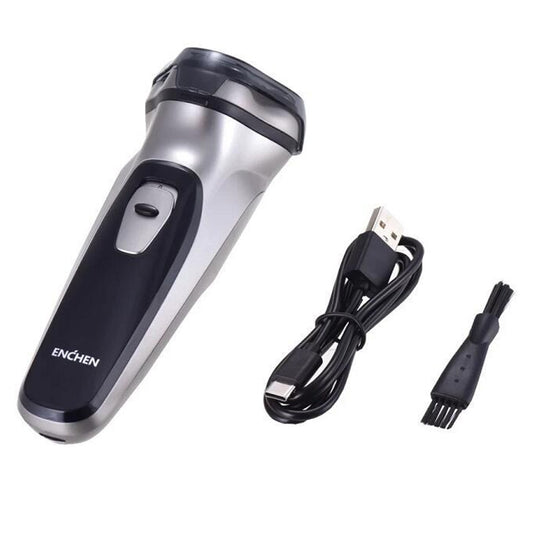 Original Xiaomi ENCHEN Water Proof Triple Rotary Double Ring Blade Shaving Head Electric Rechargeable Shaver For Men
