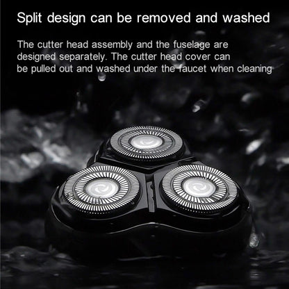 Original Xiaomi ENCHEN Water Proof Triple Rotary Double Ring Blade Shaving Head Electric Rechargeable Shaver For Men, Electric Shaver - Shello's Creative Boutique