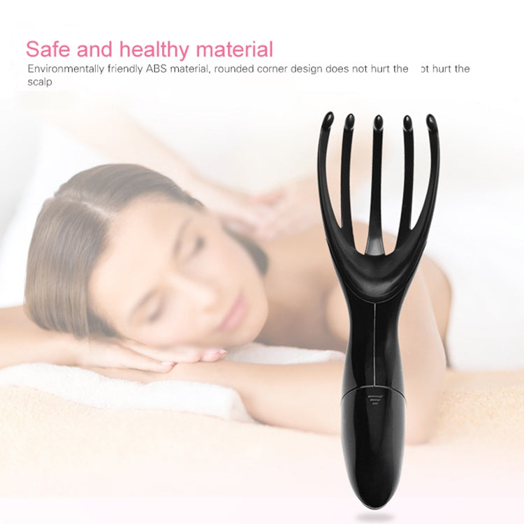 Mini Portable Multifunctional Head Massager Massage Comb, Battery Powered, Battery Powered (Gold) SUNSKY