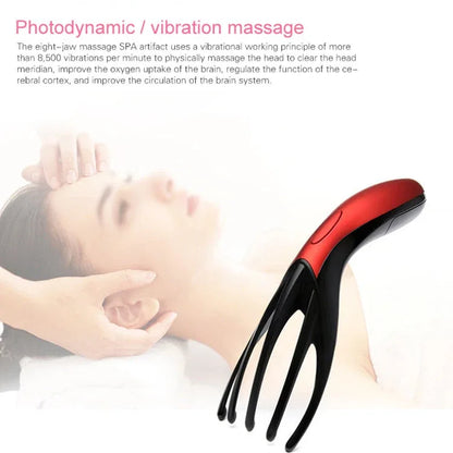 Mini Portable Multifunctional Head Massager Massage Comb, Battery Powered - Shello's Creative Boutique