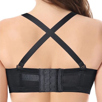 YANDW Sexy Everyday Plus Size Multiway Minimizer Bra – Unpadded, Anti-Slip, Underwire Support