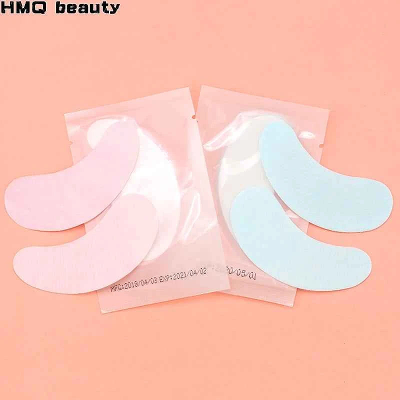 New Pink&Blue Grafting Eyelashes Under Eye Pads Lash Eyelash Extension Paper Patches Eye Sticker Wraps Eyelash Makeup Tools