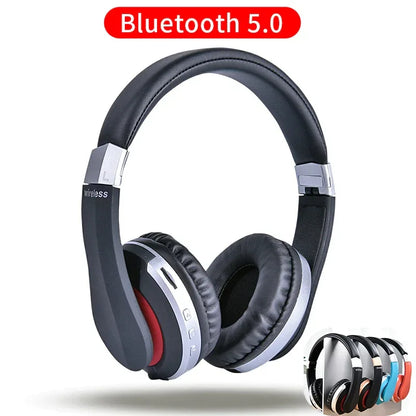 MH7 Wireless Headphones Bluetooth Headset Foldable Stereo Gaming Earphones With Microphone Support TF Card For IPad Mobile Phone - Shello's Creative Boutique