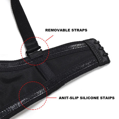 YANDW Sexy Everyday Plus Size Multiway Minimizer Bra – Unpadded, Anti-Slip, Underwire Support