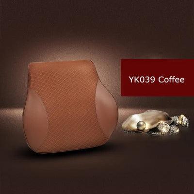 1PCS Memory foam car seat headrest pillow solid neck rest waist back support cushion set - Shello's Creative Boutique
