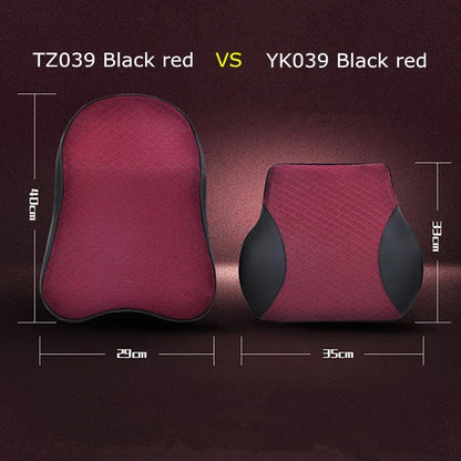 1PCS Memory foam car seat headrest pillow solid neck rest waist back support cushion set - Shello's Creative Boutique