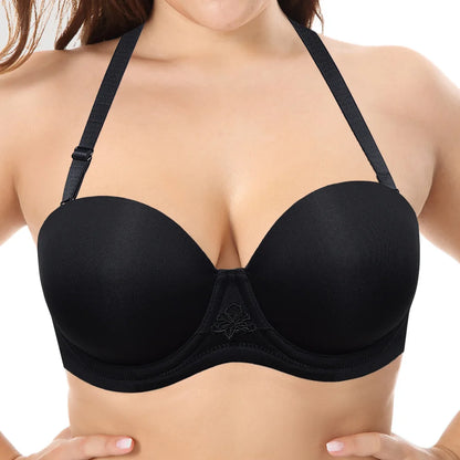 YANDW Sexy Everyday Plus Size Multiway Minimizer Bra – Unpadded, Anti-Slip, Underwire Support