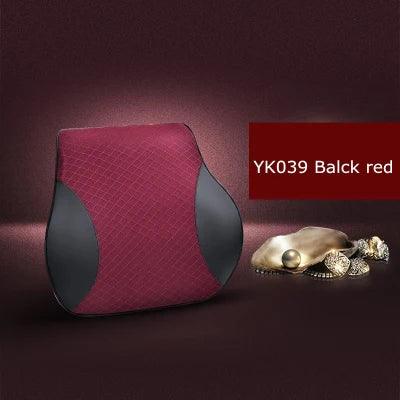 1PCS Memory foam car seat headrest pillow solid neck rest waist back support cushion set - Shello's Creative Boutique