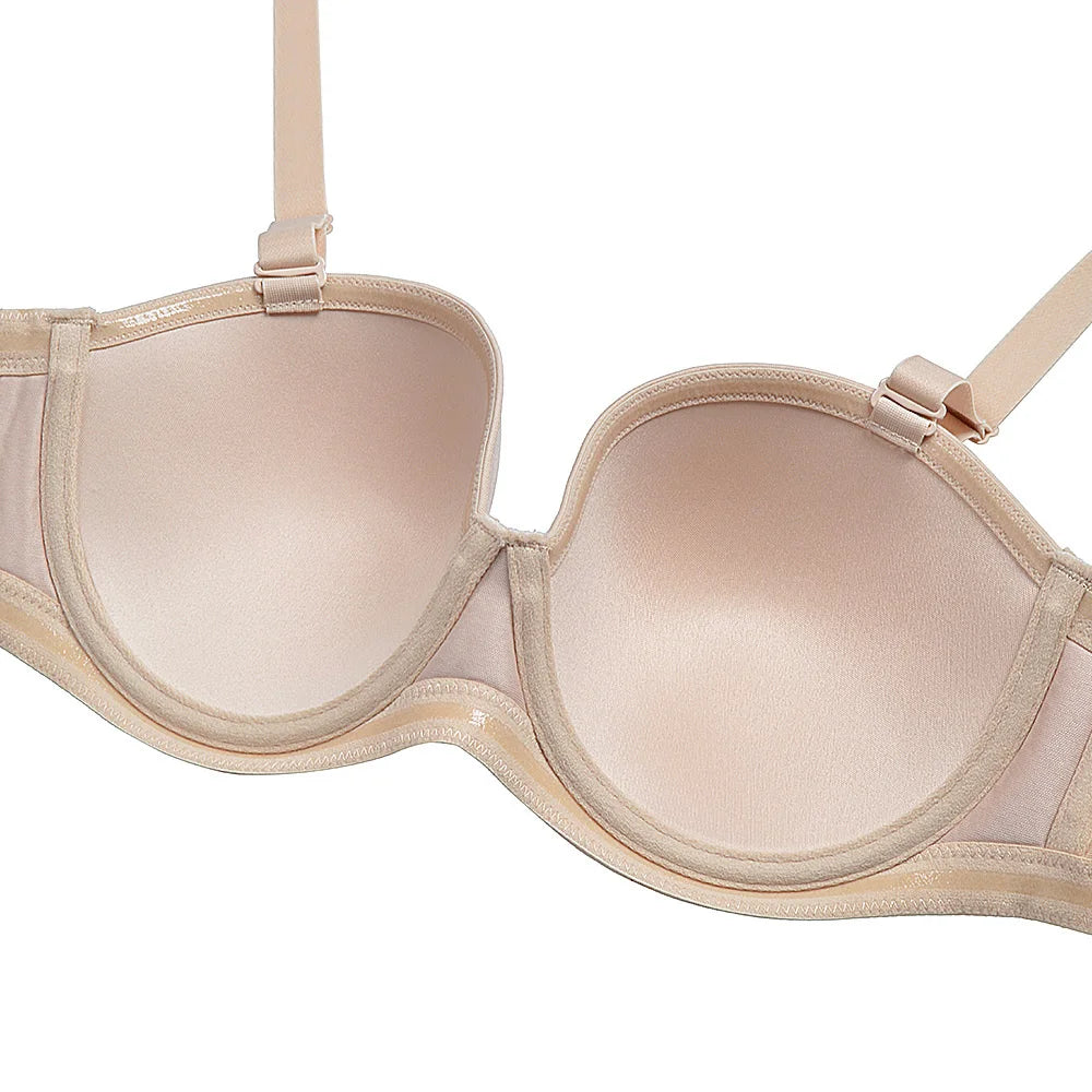 YANDW Sexy Everyday Plus Size Multiway Minimizer Bra – Unpadded, Anti-Slip, Underwire Support