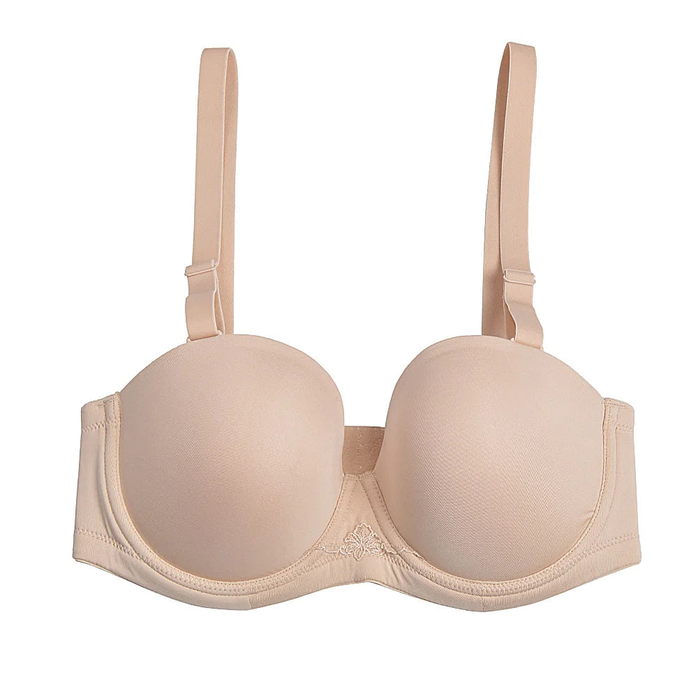 YANDW Sexy Everyday Plus Size Multiway Minimizer Bra – Unpadded, Anti-Slip, Underwire Support