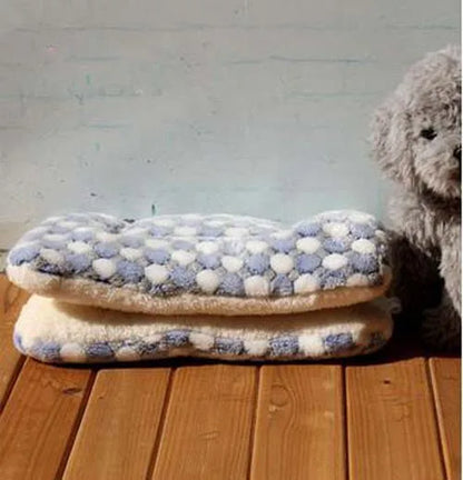 Warm Soft Fleece Pet Mat Travel Cat Litter Dog Blanket Puppy Cushion Pet Pad Dog Bed  Cheap 5 Size for Small And Large Dogs eprolo