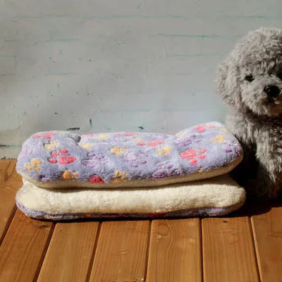 Warm Soft Fleece Pet Mat Travel Cat Litter Dog Blanket Puppy Cushion Pet Pad Dog Bed  Cheap 5 Size for Small And Large Dogs eprolo