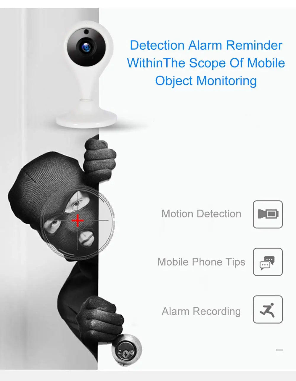 Home Security Camera Baby Monitor Smart WiFi Camera Bebe Audio Record Surveillance HD Mini CCTV IP Camera Wireless 720P eprolo